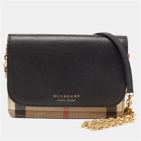 burberry hampshire check leather crossbody bag|burberry vintage crossbody.